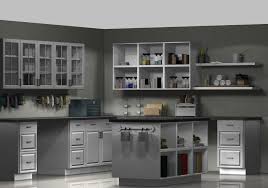 The island, built from sektion cabinets, works as a cutting table. A Craft Room With Ikea Kitchen Cabinets Ikdo