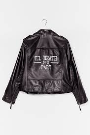 Till death us do part (1969). Til Death Do Us Part Graphic Bridal Leather Jacket Nasty Gal