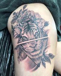 Sometimes there's nothing sexier than a peeking tattoo… and to imagine where. Top 61 Best Tiger Rose Tattoo Ideas 2021 Inspiration Guide