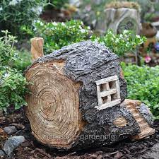Hidden Hollow Fairy House For Miniature Garden Fairy Garden Fairy Garden Diy Diy Garden Projects Fairy Garden