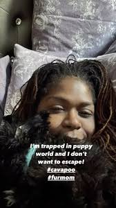 I’m trapped in puppy world and I don’t want to escape!! 🐶🐾❤️#furmom  #furbaby #morningsnuggles #cavapoo