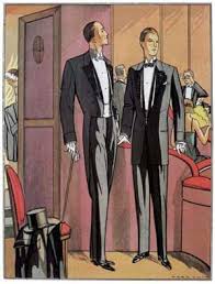 Adpb Formal Dress For Men Fashion Illustration Vintage Art Deco Fashion Formal Dresses For Men