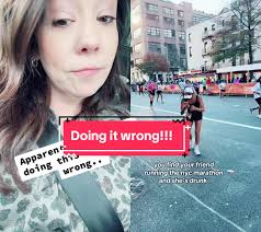 #duet with @sadieekins #nycmarathon #doingitwrong #fyp #running #wrong  #blindreact