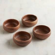 Wooden Bowl Set Of 4 Pier 1 Imports Wooden Bowls Dinnerware Sets Dinnerware