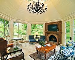 Octagon Sunroom Ideas Pictures Remodel And Decor Sunroom Designs French Country Family Room Traditional Family Rooms