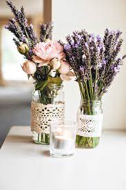 Rustic wedding flowers with lavender. Lavender Peony Wedding Flowers Rustic Patterns And Pastels Wedding My Deer Flowers