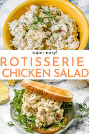 This Easy Recipe For A Simple Homemade Rotisserie Chicken Salad Is One Of The Best S Rotisserie Chicken Salad Best Chicken Salad Recipe Homemade Chicken Salads
