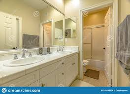 double sink vanity area