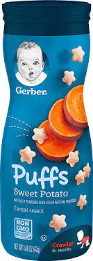 Gerber Puffs Sweet Potato 1 48 Oz Vitacost