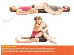 Pretzel Savasana From Kathryn Budig S The Big Book Of Yoga Yoga Therapy Yoga Savasana