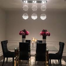 Contemporary Island Crystal Raindrop Chandelier Dining Room Ceiling Light Sofary