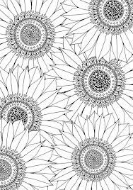 Color our free sunflower coloring page for adults that's a realistic flower coloring page. Pin By Leanne Smith On Sunflower Sunflower Coloring Pages Coloring Pages Free Adult Coloring Pages