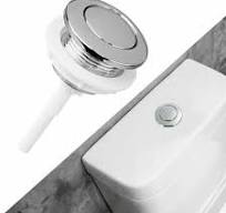 Bouton De Chasse d'eau, Bouton Poussoir De 38 Mm pour Salle De Bain et WC  Dispositif D'économie d'eau - Convient pour Réservoir De Toilette