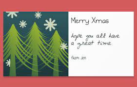 And there's only one thing for us to do now but to make the card and it is very, very simple. Online Christmas Card Maker