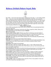 Goal kick atau tendangan gawang dilakukan ketika bola keluar dan tim lawan menjadi sosok terakhir yang menyentuh bola. Doc Bahasa Himmatul Hidayat Academia Edu