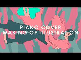 イラストメイキング 夜に駆ける piano cover youtube イラスト 駆ける ヨルシカ