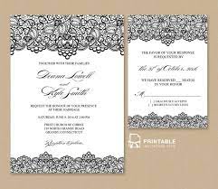 Free Pdf Wedding Invitation Template Black Lace Vintage Wedding Invitatio Wedding Invitation Layout Free Wedding Invitation Templates Fun Wedding Invitations