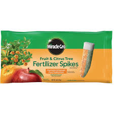 It is also god for shade and ornamental trees. Miracle Gro 3 Lb Fruit And Citrus Fertilizer Spikes 12 Pack 100396 The Home Depot