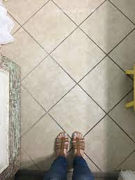 Small entryway makeover + diy statement tile & stair runner! Hate Your Tile Floors Paint Them Lolly Jane