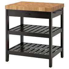 This versatile vadholma kitchen island with rack ($548) has shelves for pots and pans, hanging storage for every cooking gadget in the books, and a robust Ikea Vadholma Kitchen Island Novocom Top