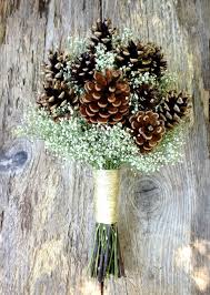 Wedding, prom or lapel accessory. Winter Wedding Pine Cone And Dried Baby 39 S Breath Bouquet Winter Snow Bridal Boquuet Winter Bridal Bouquets Winter Wedding Flowers Elegant Winter Wedding