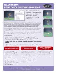 Instant download in max, c4d, obj, 3ds and many more formats. 3d Anatomy Resistance Training On Dvd