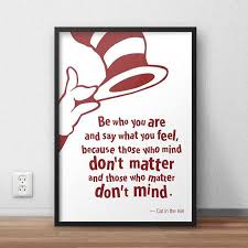 The cat in the hat is a 2003 american comedy film, about two bored kids whose life is turned upside down when a talking cat comes to visit them. Printable Poster Cat In The Hat Quote Dr Seuss Instant Download Typography Illustration Inspirat Posters Printable Inspirational Wall Art Novelty Sign