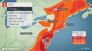 How di heat dey spread. End In Sight To Record Heat Wave In New England Southeastern Canada Wusa9 Com