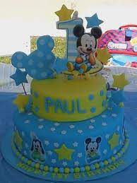 One stop destination for party supplies online at low prices. 1st Birthday Baby Mickey Mouse Cake Novocom Top