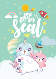 Oh iya jika nanti setelah anda melihat beberapa gambar wallpaper whatsapp keren 3d maupun hd galaxy unicorn wallpapers top free galaxy unicorn. Seal Unicorn Galaxy Cute Mint Line Design Line Store
