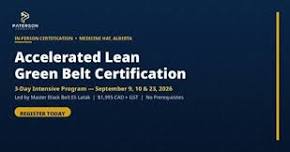 Accelerated Lean Green Belt Certification