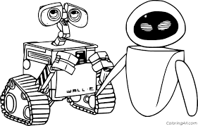 Wall e coloring pages wall e coloring page tryonshorts free. Wall E With Eve Coloring Page Coloringall
