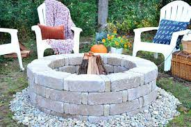 The general rule is to allow a minimum of five feet in front of your fireplace for the sitting area. How To Build An Easy Backyard Fire Pit Hgtv