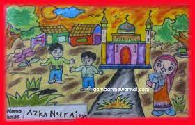 Tidak mudah membuat lukisan batik jika sang pelukis tidak memiliki ketekunan tinggi. Download Bermacam Contoh Gambar Mewarna Masjid Yang Awesome Dan Boleh Di Cetakkan Dengan Segera Gambar Mewarna