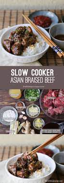 Slow Cooker Asian Braised Beef The Little Epicurean Recipe Crockpot Asian Recipes Slow Cooker Asian Shredded Beef Recipes