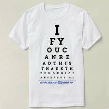 Us 10 34 31 Off Epcot Eye Chart Mens T Shirt Tops Tees Fitness Hip Hop Men Tshirts Clothing Super Big Size Cmt In T Shirts From Mens Clothing On
