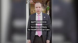 Matt hancock vowed to protect britons from coronavirus as he warned of europe's current second wave. Matt Hancock Appears On Tiktok To Urge Youngsters Not To Spread Virus Metro News