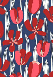 Red floral pattern cyan background. 33 Ideas Flowers Red Background Print Patterns Prints Print Patterns Pattern Wallpaper