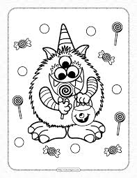 Handing out halloween candy doesn't have to be complicated. Halloween Candy Critter Coloring Pages