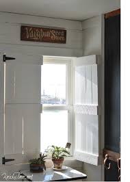 How do you make indoor shutters? Farmhouse Wooden Shutters Make Your Own My Repurposed Life Rescue Re Imagine Repeat