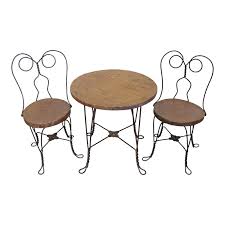 Vintage Primitive Ice Cream Parlor Children S Table Chair Set Kids Table Chair Set Kids Table And Chairs Childrens Table