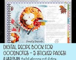 Image Result For Goodnotes Recipe Template Free Digital Planner Digital Recipe Book Recipe Book
