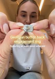 Georgian Button Back Engagement Rings: Timeless Elegance