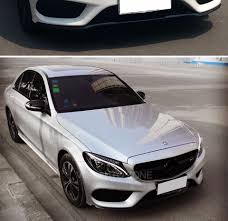 2015 2016 W205 Change To Amg Style With Amg Logo Black Front Grill Grille For Mercedes Benz C Class W205 In Racing Grills From Au Amg Logo Benz C Mercedes Benz