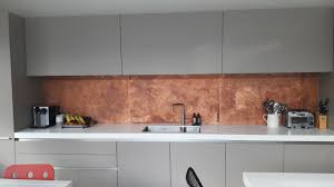 160 Aged Copper Backsplash Copper Backsplash Copper Splashback Kitchen Copper Tile Backsplash