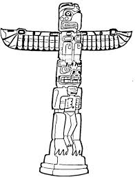 Free Printable Totem Pole Coloring Pages For Kids Native American Totem Totem Pole Art Totem Pole