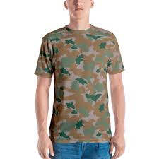 Rhodesian Brushstrokes Camouflage Mens Athletic T Shirt