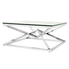 Stainless steel white marble square coffee table by jacobo ventura for at pamono. Connor Stainless Steel Coffee Table Shop Now