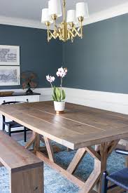 I M In Love With This Diy Modern Farmhouse Dining Table And Benches Plus Modern Farmhouse Dining Room Farmhouse Dining Room Table Farmhouse Dining Rooms Decor