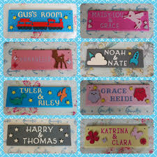 Shared Bedroom Personalised Children S Door Name Plaque Name Sign Any Names Any Colours Room Sharing Brothers Room Si Kids Door Signs Door Crafts Name Signs